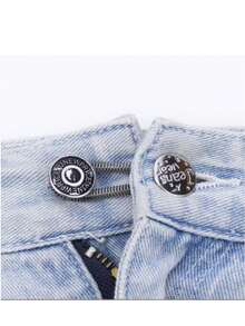 Hebilla de extensión de cintura, clip de ajuste de cintura de jeans desmontable, hebilla elástica sin costuras para el cinturón (estilo aleatorio) - Multicolor - Ver 5