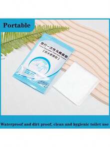 1/5/10pcs Thick Waterproof Toilet Seat Covers, Portable Bathroom Toilet Seat Cushion For Travel/Camping, PE Material Toilet Seat Pad, All-Season Toilet Cover, Waterproof Zipper Toilet Seat Pad - Multicolor - View 13