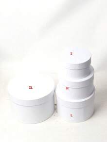 1/4个圆形礼盒，花盒，礼品包装盒，DIY礼品包装盒，配件收纳圆形容器，永生花盒，彩色圆形桌面收纳容器，适用于教师节、母亲节、父亲节、情人节、圣诞节（不同批次之间可能存在轻微色差，但质量相同） - 彩色 - 查看 7