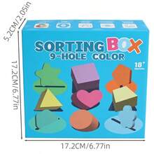 Ensemble de jouets d'apprentissage précoce pour enfants, jeu d'association de couleurs et de formes, jeu interactif parent-enfant de reconnaissance des couleurs et des formes, jouet de coordination oculo-manuelle et de stimulation sensorielle, convient comme cadeau d'anniversaire ou de Noël pour les garçons et les filles