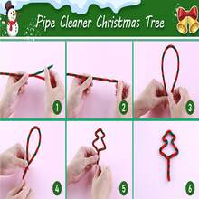 500 piezas de limpiapipas verdes a granel, set de 5 colores de limpiapipas para manualidades, 12 pulgadas de 5 colores surtidos de tallos de chenilla esponjosos, decoraciones de artes y manualidades suaves, cosas creativas y divertidas, tallos de chenilla para proyectos de manualidades y artes DIY (colores navideños) - Multicolor - Ver 11