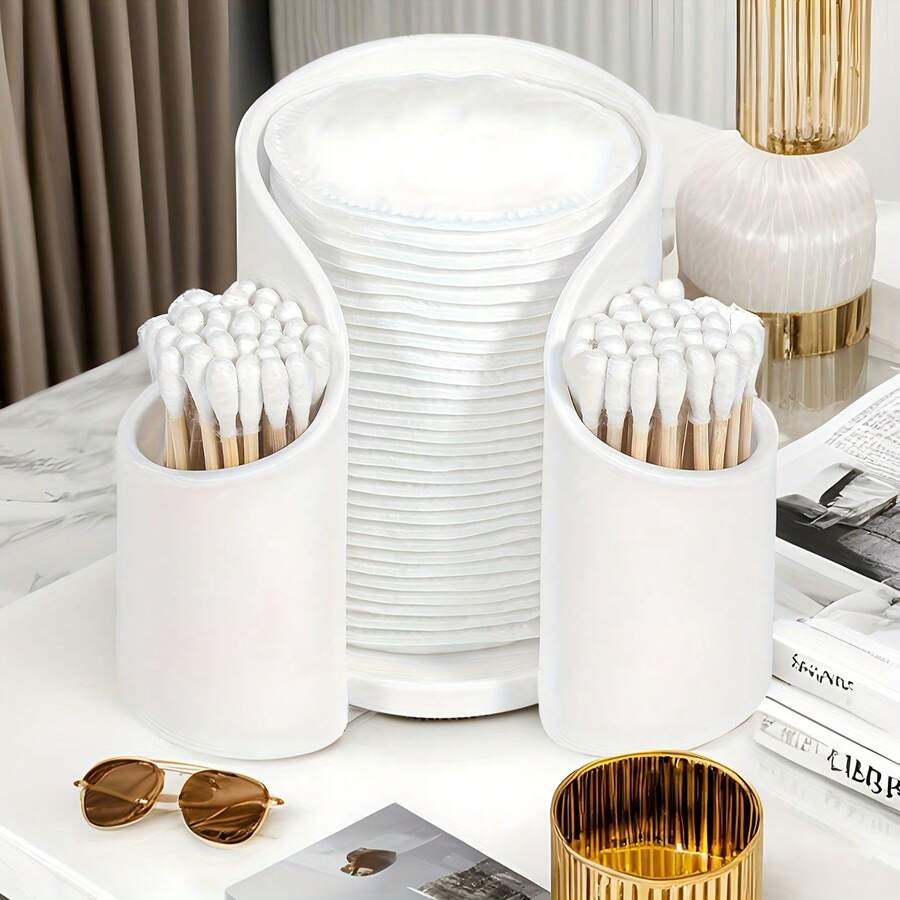 1 قطعة منظم تخزين على المكتب سعة كبيرة لخيوط التطريز والإسفنج المكياج والأكواب - حامل بلاستيكي متين متعدد الأقسام، محمول وخالي من الروائح، مثالي لعرض الزينة والتنظيم المثالي للمستحضرات التجميلية ولوازم فن الأظافر