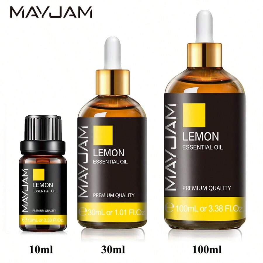 1瓶装 10毫升/30毫升/100毫升 MAYJAM 柠檬精油，天然萃取精华，护肤清洁净化，可用于沐浴、按摩、加湿器香薰。 - Lemon - 查看 1