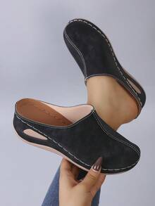 Casual Solid Color Quilted Comfortable Home Wear, Spring/Summer/Autumn