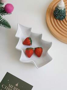 1 件陶瓷圣诞树形托盘，绿色圣诞树设计姜饼曲奇盘，适合圣诞老人圣诞树零食甜点盘，圣诞派对糖果盘圣诞装饰品圣诞装饰圣诞礼物圣诞派对用品 - 彩色 - 查看 5