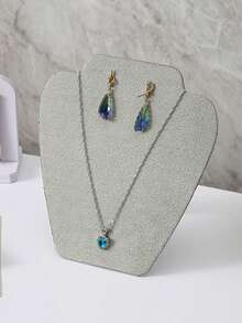 1pc Foldable Necklace & Bracelet Display Stand, Jewelry Organizer Holder For Necklaces, Bracelets, Earrings, Rings - Multicolor - View 7