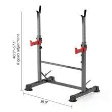 Adjustable Multi-Functional Bench Press Frame, Household Squat Rack, Indoor Aerobic Fitness Equipment, Adjustable-Width Men's Barbell Rack For Bench Press And Weightlifting Bed. Note: This Product Does Not Include Barbells, Barbell Plates, Or Dumbbell Benches. Customers Need To Purchase Them By Themselves. - màu đen - Xem 6