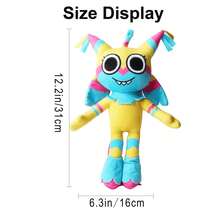 1PCS Dandy's Plush, Dandy Plush Stuffed FigurePillow Gift For Room Decor For Video GameFans,Horror Game Stuffed Animal Plush Pillow, Home Decor For Game Lovers - Màu xám đen - Xem 2