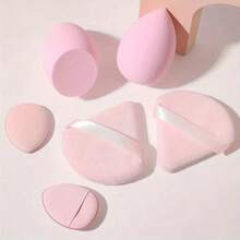 一套化妆海绵蛋，粉扑化妆海绵，干湿两用，超柔软面部化妆工具，旅行必备，可水洗易清洁，适合日常通勤化妆使用，双面粉扑，干湿两用，适合所有肤质，价格实惠，情人节礼物，平价好物，旅行必备，旅行好物，房间装饰，情人节礼物，平价好物，房间，1美元商品，度假必备，女士礼物，卧室，情人节，99美分 - 12件(隨機顏色套裝) - 查看 4