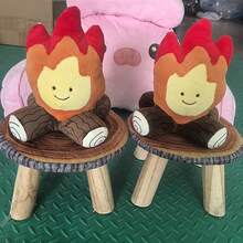 1pc Cute Campfire Plush Doll, Realistic Flame Plush Doll For Girls And Boys, Tabletop Flame Plush Decor