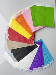 25/50 件彩色牛皮纸袋、礼品袋、零食袋、礼品包装袋、婚礼生日新年派对礼品用品礼品袋 - 彩色 - 查看 4