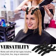 6pcs Styling Hair Clips - Wide Teeth & Double Hinge Design - Alligator Shaped Sectioning Clips, Professional Salon Quality (Black),Gifts,Travel,Gifts For Women,Hair Stuff,Stocking Fillers,Stocking Stuffers For Women,Stocking Fillers Women,Christmas Gifts,Christmas Stocking Fillers,Gifts For Women,Stocking Stuffers For Adults,Stocking Fillers For Adult,Hair Stuff,Women's Accessories,Stocking Stuffer,Coming-Of-Age Hair Accessory,Christmas Hair Accessories,Gift Ideas For Women,Beauty Stocking Fillers