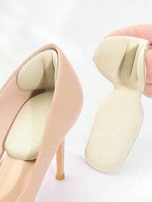 1/2/3/4 Pairs T-Shaped Two-In-One Heel Cushions, High Heel Sponge Half-Size Insoles, Thick Anti-Slip Anti-Chafe Heel Pads, Fall - Nhiều màu - Xem 1