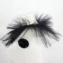 1pc Fashion Elegant Multi-Layer Mesh Puffy Fake Collar Palace Style Retro Fake Collar Decorative Collar For Women - White - View 5