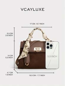 Fashionable Versatile Handbag, Contrast Color Minimalist Crossbody Bag, Unique Shoulder Bag, Suitable For Commuting, Work, Dating, And Gift Giving