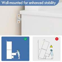 ALFORDSON Dressing Table With Mirror, LED Lights, Socket, Vanity Table With 5 Drawers, 2 Cabinets And 6 Shelves, Vanity Table For The Bedroom Dressing Room, White - 白色 - 查看 8