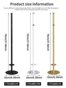 1 pièce Support de papier toilette autoportant avec base lestée et montage auto-adhésif - Distributeur de serviettes en papier moderne pour la cuisine ou la salle de bain - Gain de place, facile à installer, durable et stable pour les sols carrelés - Convient pour la maison, l'hôtel, le rangement de papier toilette - Multicolore - Voir 3