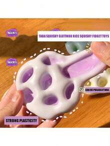 4pcs Super Fun Adult Decompression Squishy Glutinou Rice Squishy Fidget Toys, Elastic Mochi Balls, Press Slowly To Rebound And Change Color, Handmade Glutinous Rice Balls, Novel Toys, Suitable For Office Entertainment, Birthdays, Holiday Parties, Perfect Thanksgiving, Easter, Halloween, Christmas Gifts,Suitable For Ages 14+ - Multicolor - View 5