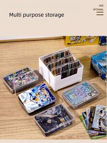 Multi-Purpose Mini Cable Management Box, Plastic Cable Organizer Box With Multiple Compartments To Store Data Cables, Chargers And Adapters - Multicolor - View 10