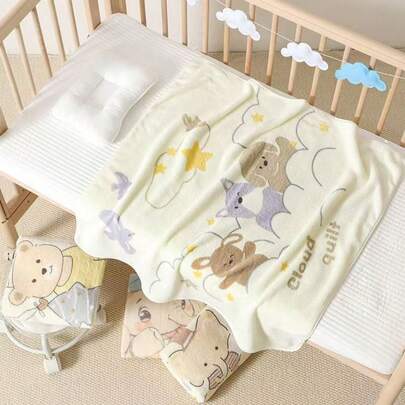 Multifunctional Baby Blanket - Skin-Friendly Soft And Warm Baby Blanket, Suitable For 0-3 Years Old Babies, Comfortable And Durable Coral Fleece, Essential For Newborns, Cute Printed Patterns, Great Gift For Birthday Or Christmas