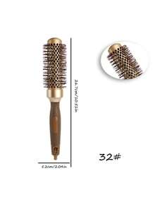 1pc/Hair Comb - Professional Hair Styling Comb, Curly Hair Styling, Slouchy Person Round Hair Brush, Round Rolling Hair Comb - Multicolor - View 10