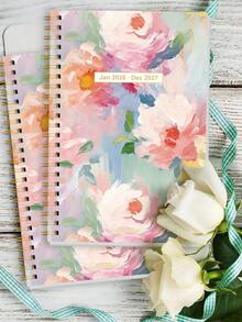 BUBU 2026-2027 学年周计划和月计划本，2026 年 1 月至 2027 年 12 月，6.5 英寸 x 8.2 英寸，软封面，螺旋装订，学校和办公用品，返校季 - 彩色 - 查看 4