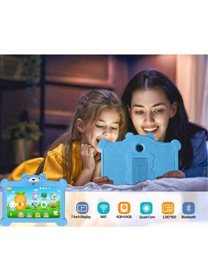 Tableta infantil de 7 pulgadas con tableta infantil IWAWA Android 10, máquina tutora inteligente de aprendizaje