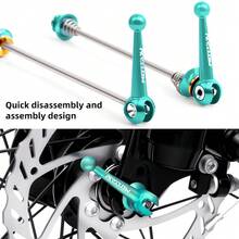 VXM钛合金快拆杆，适用于公路车和山地车前后轮，越野车和折叠自行车零件及配件 - 彩色 - 查看 6