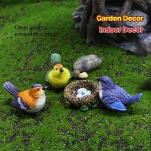 3-Piece Set, Colorful Three Bird Decoration, Orange Green Resin Bird Craft Decoration, Realistic Bird's Nest Garden Bonsai Decoration Accessories, Indoor Decoration, Home Decoration, Nature Inspired Decoration, Decorative Embellishment, Durable Resin, Delicate Sculpture, Mini Bird, Suitable For Gardening Enthusiasts And Collectors - 3件 - 查看 7