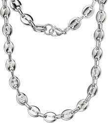 HIJONES Stainless Steel Coffee Beans Chain Necklace Bracelet Men Women Minimalist Chunky Hop Jewelry - 銀色 7 毫米 - 查看 12