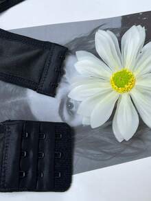 性感内衣连体衣，侧边镂空露肩上衣，无裆连体衣，少女服装，长筒袜 - 黑色 - 查看 8