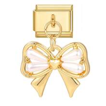 1/5/10/20/30/50pcs Random Mixed Gold-Color Modular Pendant, Moon & Tulip Pendant, Detachable Bracelet Charm Accessories - Multicolor - View 19