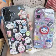 Y2K Style Japan Korea Anime Cute Strawberry Shining Phone Case For 11 12 13 14 15 16 Pro Max 17 Plus Air Compatible - B - Xem 6