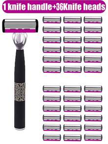 Men's Manual Safety Shaver, With 6 Layers Of Sharp Razor Blades For Smooth Shaving, An Ergonomic Manual Designed Shaving Tool That Provides An Instant Shaving Experience, Making You Feel Refreshed. It Is A Men's Shaving Tool That Is Easy To Clean, Easy To Install, Affordable And Durable.