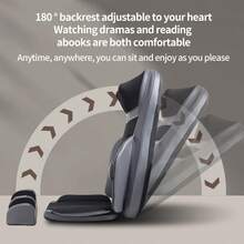Full Body Massage Pad, Shiatsu Back Massager With Heat, 3D Kneading Massage Chair Pad, Electric Massage Seat Cushion For Body, Neck,Shoulder, With Movable Multi-Function Leg And Foot Massager For Office, Home - 灰色 - 查看 5