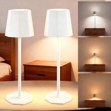 AMILL 2PCS/SET Modern USB Desk Lamp With Touch Control - Adjustable Height (Extendable Pole), 3 Color Modes (Warm/White/Natural), Dimmable Brightness  USB-Powered Sleek Lamp For Home Office Bedroom Living Room  Perfect For Reading, Working, Bedside Use & Decoration, High-Quality Finish, Portable Light For Book Lovers - 多色 - 查看 9