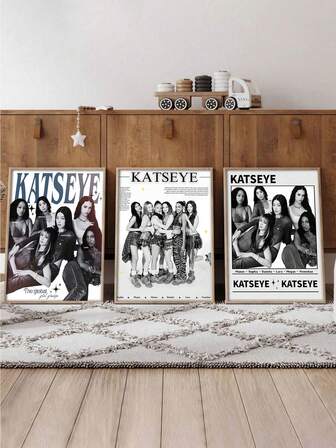 1 pieza sin marco, ¡Llega la colección de fotos de grupo KATSEYE! Trae a casa el encanto fresco, feroz y suave del grupo internacional de chicas. Fácil de colgar, adecuado para la sala de estar, la oficina y la decoración del hogar, decoración del hogar con valor artístico, perfecto para la decoración de la habitación