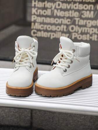 Herrstövlar med hög topp, nya vita arbetsstövlar för höst/vinter, skyddsskor i stora storlekar, vardagsstövlar