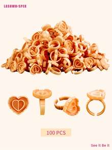 50/100/200/300/500/600/700支装心形睫毛胶收纳盒，睫毛嫁接用品，加厚扇形托盘 - 彩色 - 查看 21