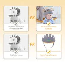 IULONEE Baby Head Protection Pad, Adjustable Baby Crawling Helmet, Baby Learning Walking Protective Cap - Multicolor - View 7