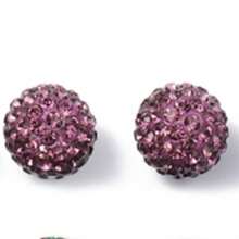 1 Pair 925 Sterling Silver Crystal Ball Stud Earrings, Birthstone Earrings, Low Allergy Gemstone Earrings, Suitable For Daily Wear - Birthstones - View 14