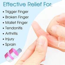 4Pcs Color Thumb Finger Splint, Finger Splints, Finger Brace, Injured Mallet Finger, Broken Fingers Straightening, Or Support Fingers, Suitable Thumb, Index, Middle, Ring, Pinky Finger - 彩色 - 查看 4