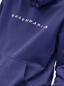 Men Hoodies - Màu xanh hải quân - Xem 2