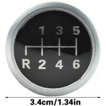 6 Speed Gear Shift Knob Stick Badge Cap Cover For Mercedes Sprinter 2013-2018 - Black - View 6