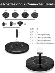 Indoor Fountain Accessories - Black - View 6