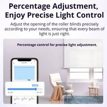 MINI-RBS,SONOFF WiFi Smart Roller Shutter Switch MINI-RBS Scheduled Curtain Operation With Matter EWeLink APP & Voice Remote Control Works With Alexa/Apple Home - White - View 8