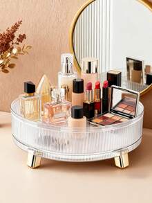 360 Degree Rotating Cosmetic Storage Box, Lotion Display Box, Large Capacity Round Tray, Makeup And Perfume Storage Box, Rotating Spice Rack,Suitable For Countertop, Bedroom, Bathroom And Kitchen,Gifts For Women,Christmas Gifts,Gift Ideas For Women - Multicolor - View 7