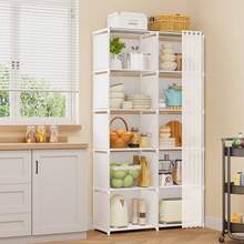 Tomnk 10 Compartments Bookshelf, Large-Capacity Standing Bookcase For Books, Decor & Storage, Simple Design For Bedroom, Living Room, Office Or Entryway - Nhiều màu - Xem 8