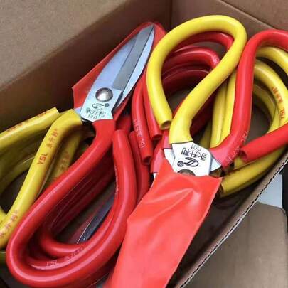 1 Pair Of Household Kitchen Scissors, Stainless Steel Big Head Scissors No. 1, Household Kitchen, Manganese Steel Big Head Scissors With Handles,