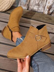 Stivaletti alla caviglia da donna alla moda, punta affusolata, tacco medio, chiusura con cerniera, tomaia e sottopiede in tessuto, comodi per tutte le stagioni - adatti per abbigliamento casual con jeans e abiti, vacanze, attività all'aperto, viaggi, stivaletti casual, stivaletti con punta affusolata, stivaletti alla caviglia da donna, stivaletti piatti da donna, stivaletti con tacco chunky, stivaletti larghi da donna, calzature comode